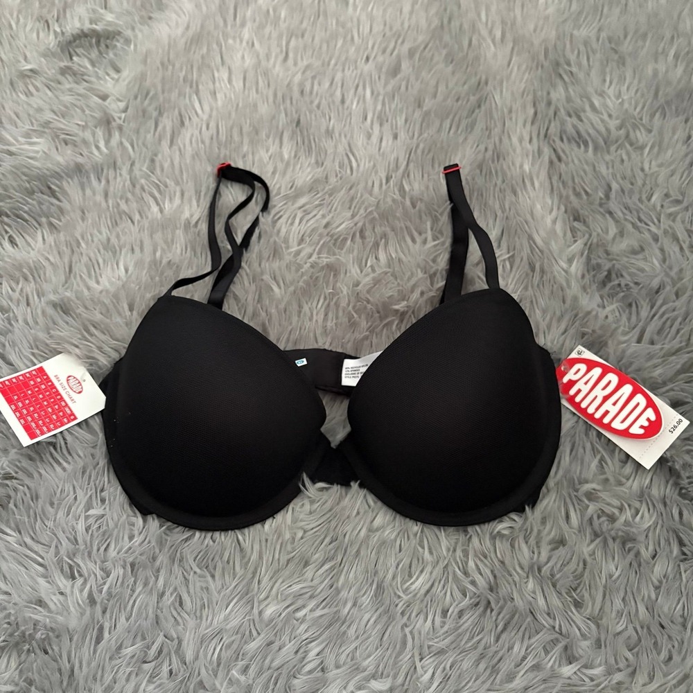 Parade‎ Light Push Up Underwire Bra Black Size Medium - 34B 32C NEW